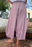Arbi Gingham Pocket Culotte Pant Plum